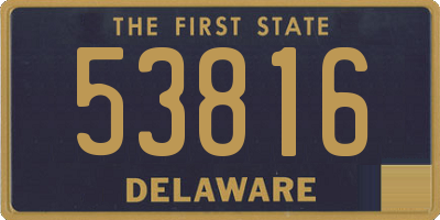 DE license plate 53816