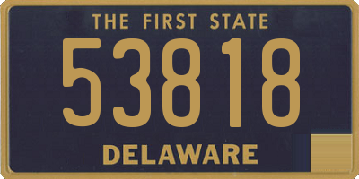 DE license plate 53818