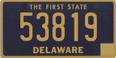DE license plate 53819