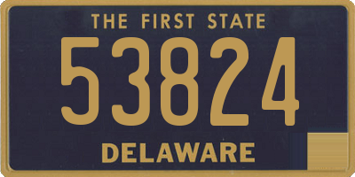 DE license plate 53824