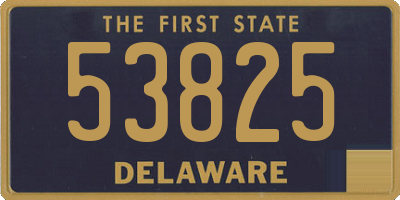DE license plate 53825