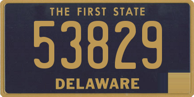 DE license plate 53829
