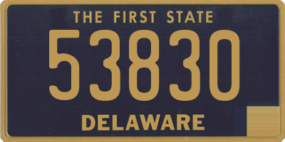 DE license plate 53830