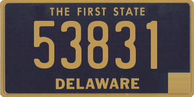 DE license plate 53831