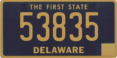 DE license plate 53835