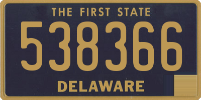DE license plate 538366
