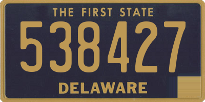 DE license plate 538427