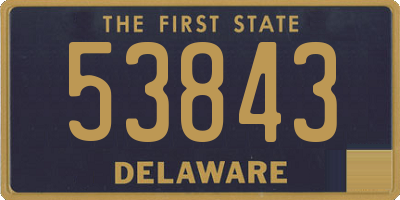 DE license plate 53843