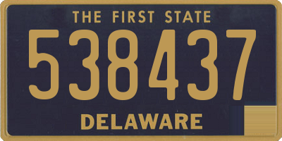 DE license plate 538437