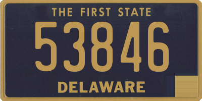DE license plate 53846