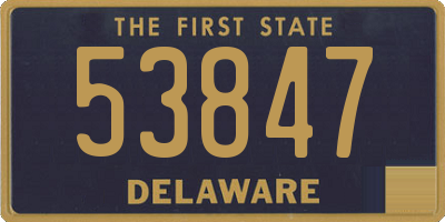 DE license plate 53847