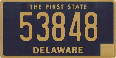 DE license plate 53848