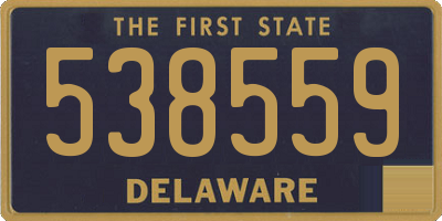 DE license plate 538559