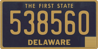DE license plate 538560