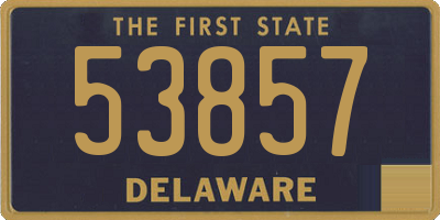 DE license plate 53857