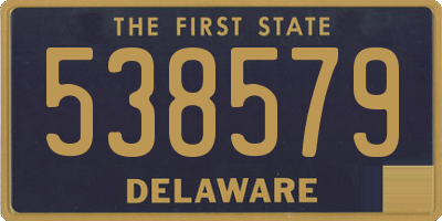 DE license plate 538579