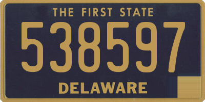 DE license plate 538597