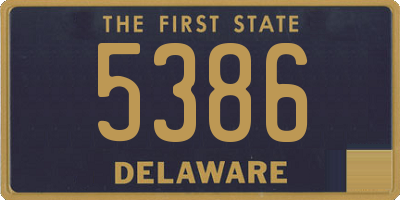 DE license plate 5386