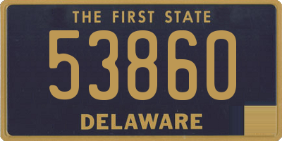 DE license plate 53860