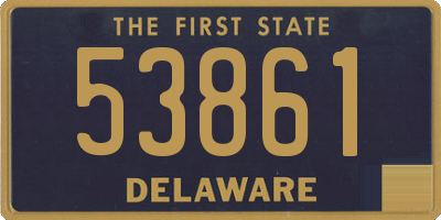 DE license plate 53861