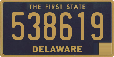 DE license plate 538619