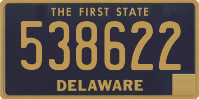 DE license plate 538622