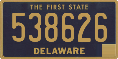DE license plate 538626