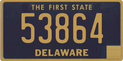 DE license plate 53864