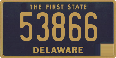 DE license plate 53866