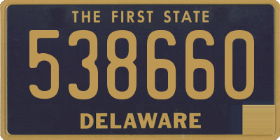DE license plate 538660