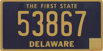 DE license plate 53867