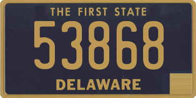 DE license plate 53868