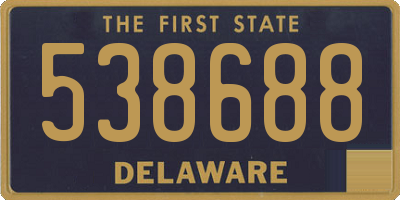 DE license plate 538688