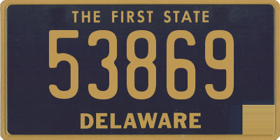 DE license plate 53869