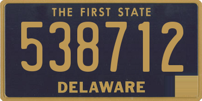 DE license plate 538712