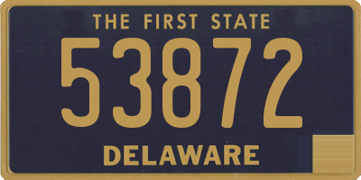 DE license plate 53872