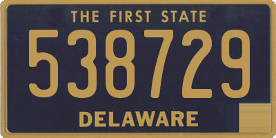 DE license plate 538729