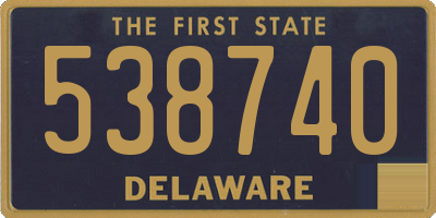 DE license plate 538740