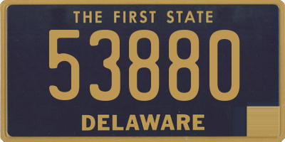 DE license plate 53880