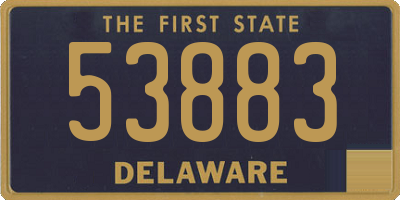DE license plate 53883