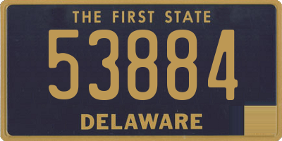 DE license plate 53884