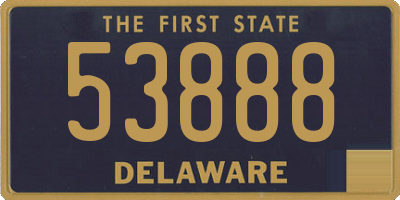 DE license plate 53888