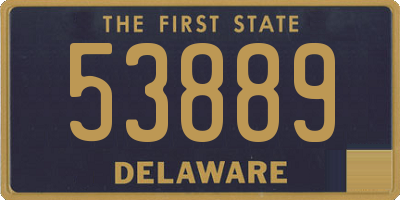 DE license plate 53889