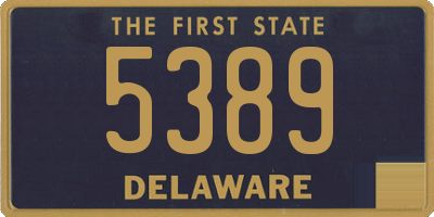 DE license plate 5389