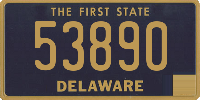 DE license plate 53890