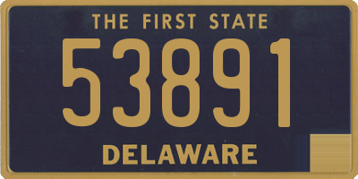 DE license plate 53891