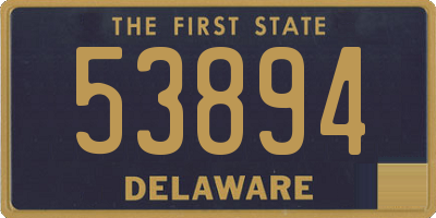 DE license plate 53894