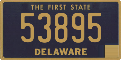 DE license plate 53895