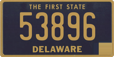 DE license plate 53896