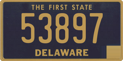 DE license plate 53897